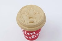 Image of Tim Horton's new fiber-based lid for hot drinks.