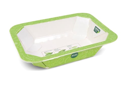 Image of MM Packaging's fiber-based tray solution.