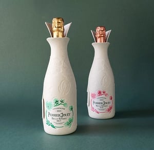 Perrier Jouet Paper Bottles.