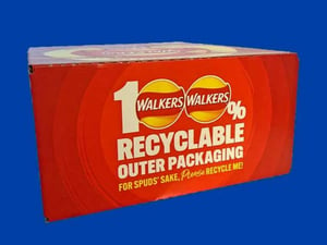 Smurfit Kappa's cardboard alternative packaging for Walkers crips brand.