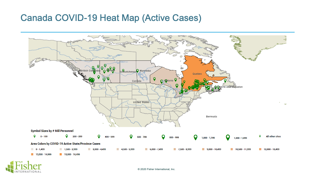 Canada Heat Map